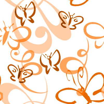 Butterfly Backgrounds on Butterflies And Swirls Seamless Background Orange