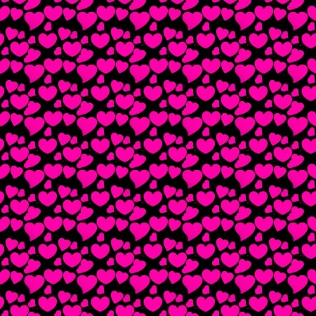 Pink Wallpaper on Hot Pink Hearts On Black Pink Hearts Background Wallpaper Image For