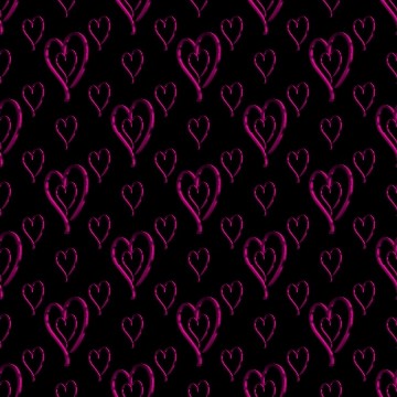 Metallic Wallpaper on Metallic Pink Hearts Wallpaper On Black Background