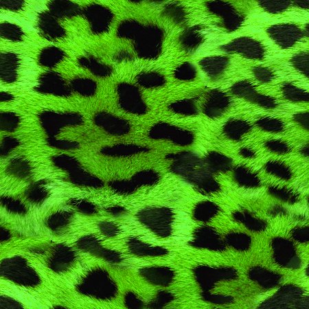 Blue Wallpaper on Neon Green Leopard Fur Seamless Background Pattern