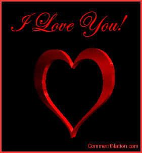 Love  Backgrounds on Love You Red 3d Heart Myspace Glitter Graphic Comment