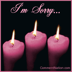 Click to get the codes for this image. This beautiful graphic shows three animated flames on pink candles. The comment reads 