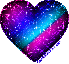 Pink And Purple Glitter Heart Image: Graphic Comment Meme or GIF