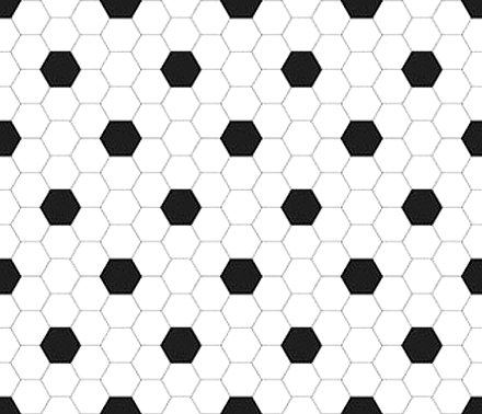 Black+and+white+hexagon+tiles