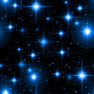 blue starry night