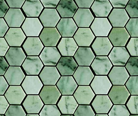 Green Hexagon Tile Background Seamless Background Or Wallpaper Image