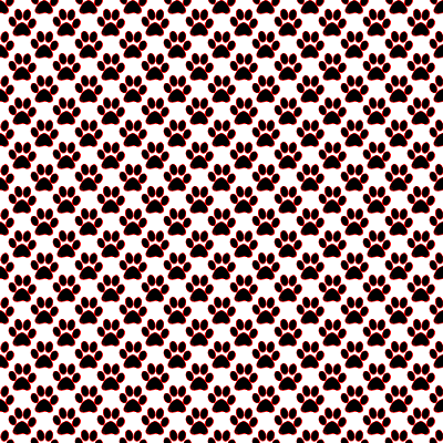 Click to get the codes for this image. Black And Red Seamless Paw Prints Wallpaper, Paw Prints, Red, Black and White Background Wallpaper Image or texture free for any profile, webpage, phone, or desktop