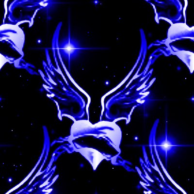 Click to get the codes for this image. Blue Winged Hearts With Stars Background Seamless, Stars, Hearts, Blue Background Wallpaper Image or texture free for any profile, webpage, phone, or desktop