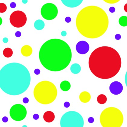 Click to get the codes for this image. Bright Colored Dots On White Background Seamless, Circles, Polka Dots Background Wallpaper Image or texture free for any profile, webpage, phone, or desktop