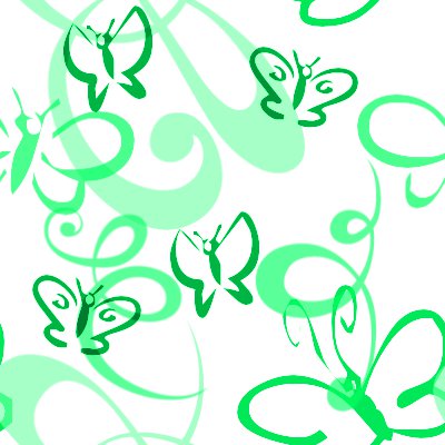 Click to get the codes for this image. Butterflies And Swirls Seamless Background Green, Butterflies, Green Background Wallpaper Image or texture free for any profile, webpage, phone, or desktop