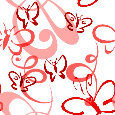 Click to get the codes for this image. Butterflies And Swirls Seamless Background Red, Butterflies, Red Background Wallpaper Image or texture free for any profile, webpage, phone, or desktop