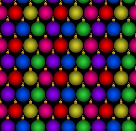 Click to get the codes for this image. Christmas Ornament Balls Background Tiled, Christmas Background Wallpaper Image or texture free for any profile, webpage, phone, or desktop