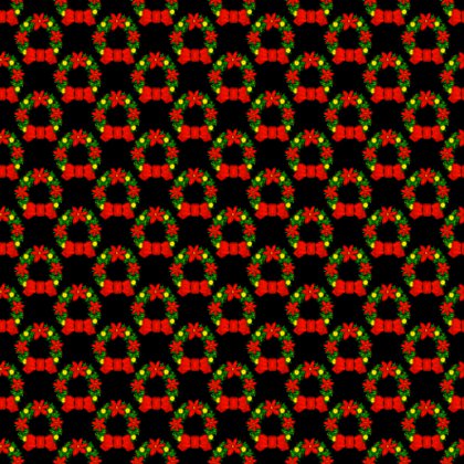 Click to get the codes for this image. Christmas Wreaths On Black Background Tiled, Christmas Background Wallpaper Image or texture free for any profile, webpage, phone, or desktop
