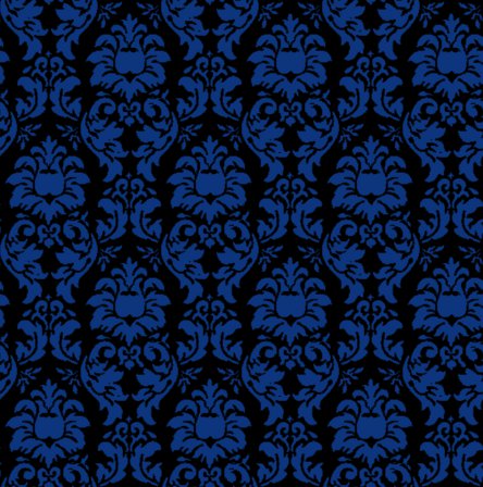 Click to get the codes for this image. Damask Wallpaper Seamless Background Blue And Black, Ornate, Damask, Blue Background Wallpaper Image or texture free for any profile, webpage, phone, or desktop