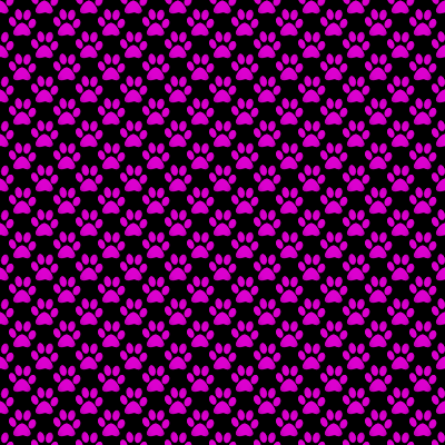 Click to get the codes for this image. Fuchsia Seamless Paw Prints With Black Background Wallpaper, Paw Prints, Pink Background Wallpaper Image or texture free for any profile, webpage, phone, or desktop