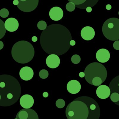 Click to get the codes for this image. Green On Black Random Circle Dots Seamless Background, Circles, Polka Dots, Green Background Wallpaper Image or texture free for any profile, webpage, phone, or desktop
