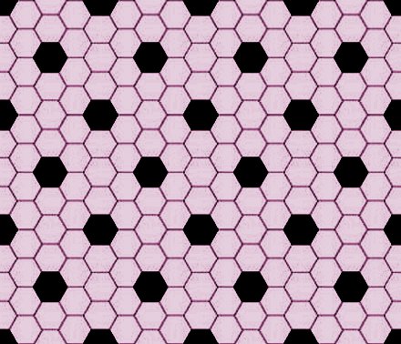 Click to get the codes for this image. Mauve And Black Hexagon Tile Seamless Background Pattern, Tile, Pink Background Wallpaper Image or texture free for any profile, webpage, phone, or desktop