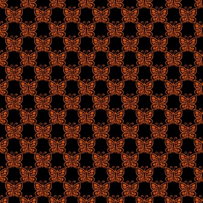 Click to get the codes for this image. Orange Butterflies On Black, Orange, Butterflies Background Wallpaper Image or texture free for any profile, webpage, phone, or desktop