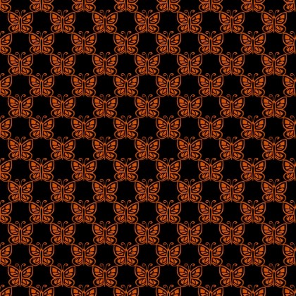 Click to get the codes for this image. Orange Butterflies On Black, Orange, Butterflies Background Wallpaper Image or texture free for any profile, webpage, phone, or desktop