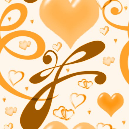 Click to get the codes for this image. Orange Hearts And Swirls Background Seamless, Hearts, Orange Background Wallpaper Image or texture free for any profile, webpage, phone, or desktop