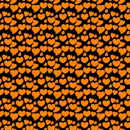 Click to get the codes for this image. Orange Hearts On Black, Hearts, Orange Background Wallpaper Image or texture free for any profile, webpage, phone, or desktop