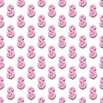 Click to get the codes for this image. Pink Dollar Signs Background Tileable, Money, Pink Background Wallpaper Image or texture free for any profile, webpage, phone, or desktop