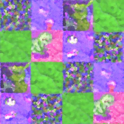 Click to get the codes for this image. Purple And Green Quilt Painting Seamless, Quilts, Cloth, Artistic Background Wallpaper Image or texture free for any profile, webpage, phone, or desktop