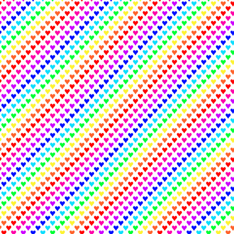 Click to get the codes for this image. Rainbow Hearts Background Seamless, Hearts, Rainbow Background Wallpaper Image or texture free for any profile, webpage, phone, or desktop