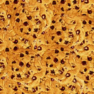 Click to get the codes for this image. Seamless Chocolate Chip Cookies, Food  Drink, Candy Background Wallpaper Image or texture free for any profile, webpage, phone, or desktop