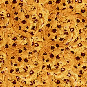 Click to get the codes for this image. Seamless Chocolate Chip Cookies, Food  Drink, Candy Background Wallpaper Image or texture free for any profile, webpage, phone, or desktop