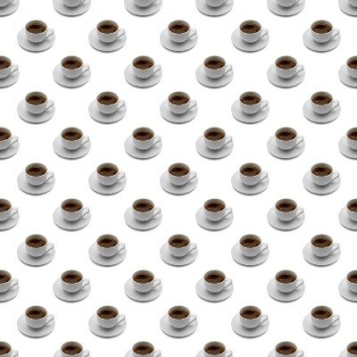 Click to get the codes for this image. Seamless Coffee Cups, Food  Drink Background Wallpaper Image or texture free for any profile, webpage, phone, or desktop