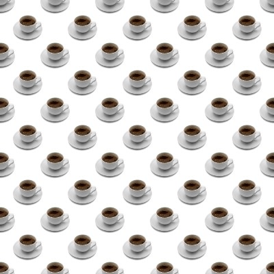 Click to get the codes for this image. Seamless Coffee Cups, Food  Drink Background Wallpaper Image or texture free for any profile, webpage, phone, or desktop