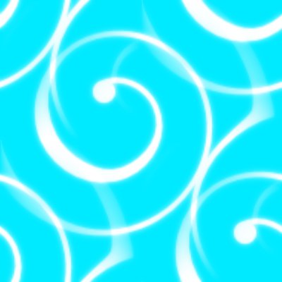 Click to get the codes for this image. Spiral Squiggles On Cyan Teal Seamless Wallpaper, Spirals, Aqua Background Wallpaper Image or texture free for any profile, webpage, phone, or desktop