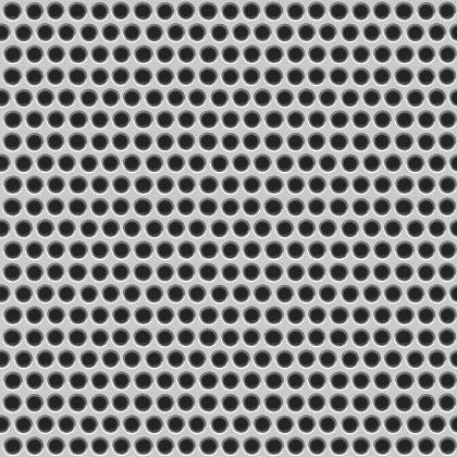 Click to get the codes for this image. Steel Metal Grate With Circular Holes Background Seamless, Metallic, Gray, Silver Background Wallpaper Image or texture free for any profile, webpage, phone, or desktop