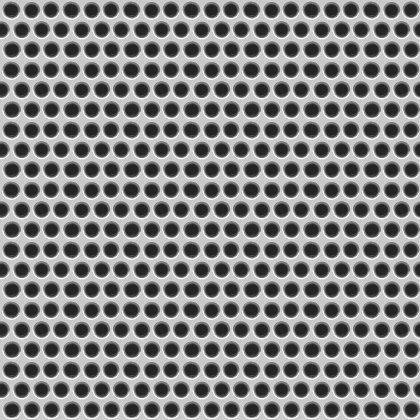 Click to get the codes for this image. Steel Metal Grate With Circular Holes Background Seamless, Metallic, Gray, Silver Background Wallpaper Image or texture free for any profile, webpage, phone, or desktop