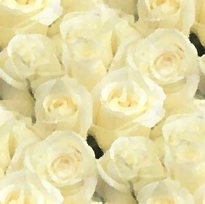 Click to get the codes for this image. White Roses Seamless Painting, Flowers, Artistic, White, Ivory or Cream Colored Background Wallpaper Image or texture free for any profile, webpage, phone, or desktop