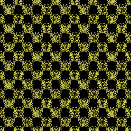 Click to get the codes for this image. Yellow Butterflies On Black, Yellow, Butterflies Background Wallpaper Image or texture free for any profile, webpage, phone, or desktop