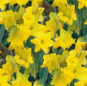 Click to get the codes for this image. Yellow Daffodils Seamless Painting, Yellow, Flowers, Artistic Background Wallpaper Image or texture free for any profile, webpage, phone, or desktop