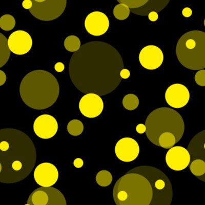 Click to get the codes for this image. Yellow On Black Random Circle Dots Seamless Background, Circles, Polka Dots, Yellow Background Wallpaper Image or texture free for any profile, webpage, phone, or desktop