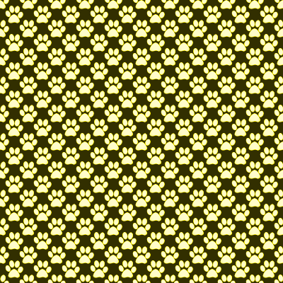 Click to get the codes for this image. Yellow Seamless Paw Prints With Black Background Wallpaper, Paw Prints, Yellow Background Wallpaper Image or texture free for any profile, webpage, phone, or desktop