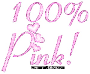 Click to get the codes for this image. 100 Percent Pink Glitter Text With Hearts, 100 Percent, Girly Stuff Image Comment, Graphic or Meme for posting on FaceBook, Twitter or any blog!