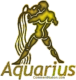 Click to get the codes for this image. Aquarius Astrology Sign Gold, Astrology Signs Image Comment, Graphic or Meme for posting on FaceBook, Twitter or any blog!
