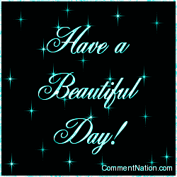 Click to get the codes for this image. Have a Beautiful Day Aqua Stars, Have a Great Day Image Comment, Graphic or Meme for posting on FaceBook, Twitter or any blog!