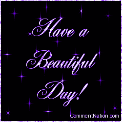 Click to get the codes for this image. Have a Beautiful Day Purple Stars, Have a Great Day Image Comment, Graphic or Meme for posting on FaceBook, Twitter or any blog!