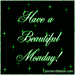 Click to get the codes for this image. Have a Beautiful Monday Green Stars, WeekDays Monday Image Comment, Graphic or Meme for posting on FaceBook, Twitter or any blog!