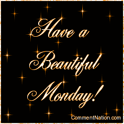 Click to get the codes for this image. Have a Beautiful Monday Orange Stars, WeekDays Monday Image Comment, Graphic or Meme for posting on FaceBook, Twitter or any blog!