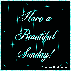 Click to get the codes for this image. Have a Beautiful Sunday Aqua Stars, WeekDays Sunday Image Comment, Graphic or Meme for posting on FaceBook, Twitter or any blog!