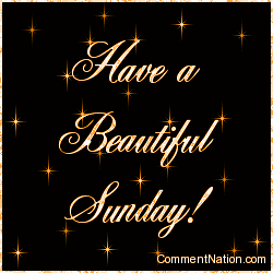 Click to get the codes for this image. Have a Beautiful Sunday Orange Stars, WeekDays Sunday Image Comment, Graphic or Meme for posting on FaceBook, Twitter or any blog!