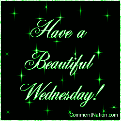 Click to get the codes for this image. Have a Beautiful Wednesday Green Stars, WeekDays Wednesday Image Comment, Graphic or Meme for posting on FaceBook, Twitter or any blog!