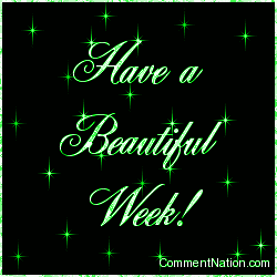 Click to get the codes for this image. Have a Beautiful Week Green Stars, Have a Great Week Image Comment, Graphic or Meme for posting on FaceBook, Twitter or any blog!